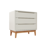 Cômoda bo 3 gavetas – areia-madeira