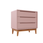 COMODA BO 3 GAVETAS – ROSE-JEQUITIBA