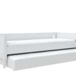 Cama sofá bo – branco com auxiiar tropicando