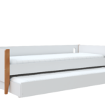 Cama sofá bo – branco-jequitibá – com auxiliar tropicando
