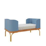 mini cama aquarela – azul sereno