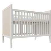 Berço Natu com palha – branco