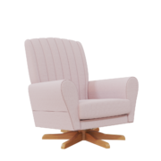 Poltrona Cacau Wave – Sarja Rose – pés giro e balanço