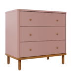 Cômoda Joy 3 Gavetas V2 – Rose_Madeira – AJUSTE MADEIRA