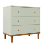 Cômoda Joy 3 Gavetas V2 – Verde Old_Madeira – AJUSTE MADEIRA