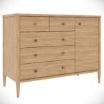 Cômoda Sora com porta madeira caramelo